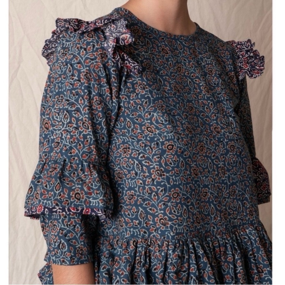NWT Story MFG tulsi dress in Indigo Ajrakh - Picture 3 of 6